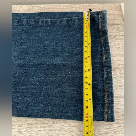 Vintage 90s y2k Area Jeans Bootcut Back Flap Pockets Slit Front Pocket Size 10 - Picture 7 of 10